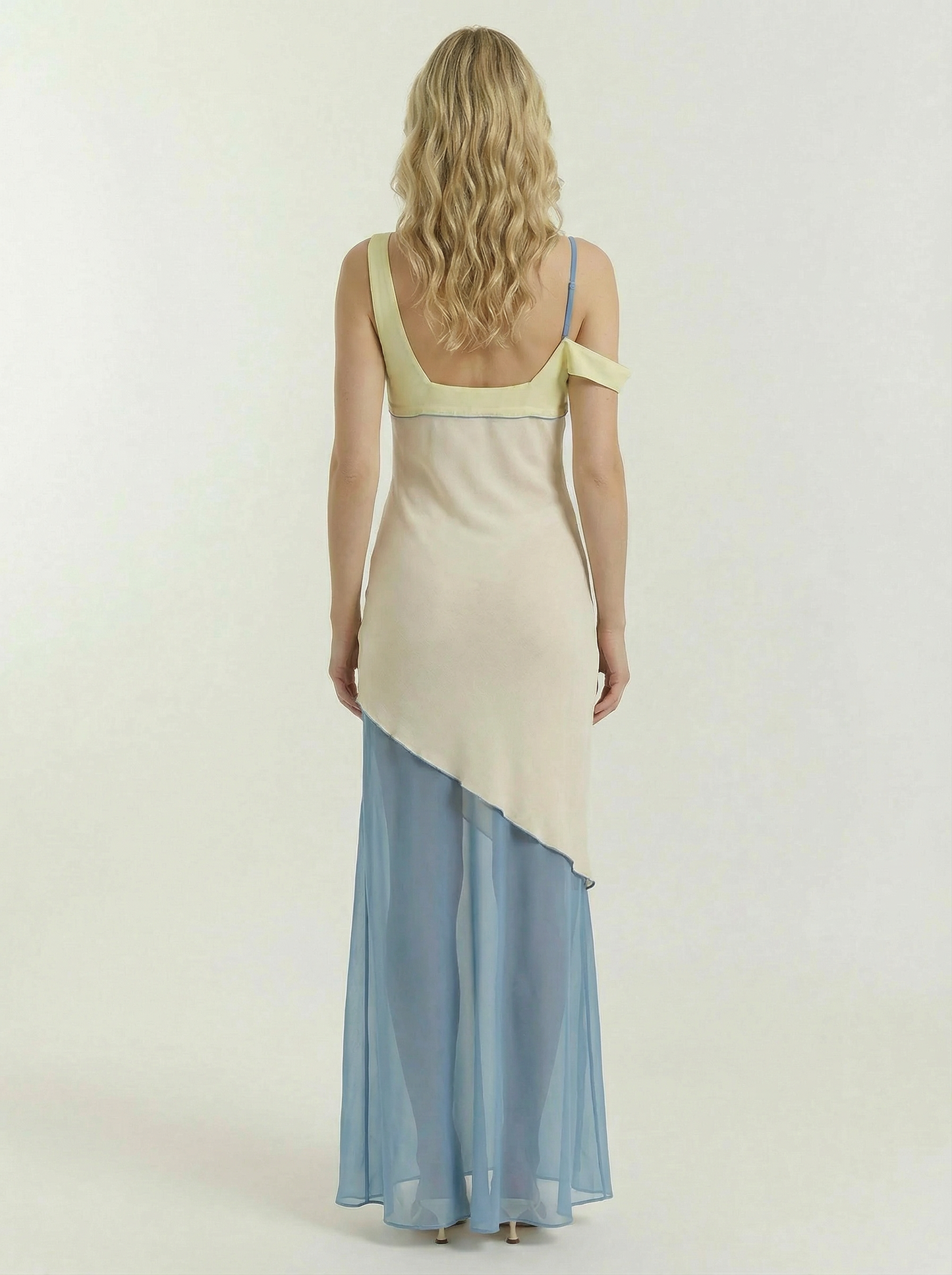 Asymmetrical Layered Maxi Dress